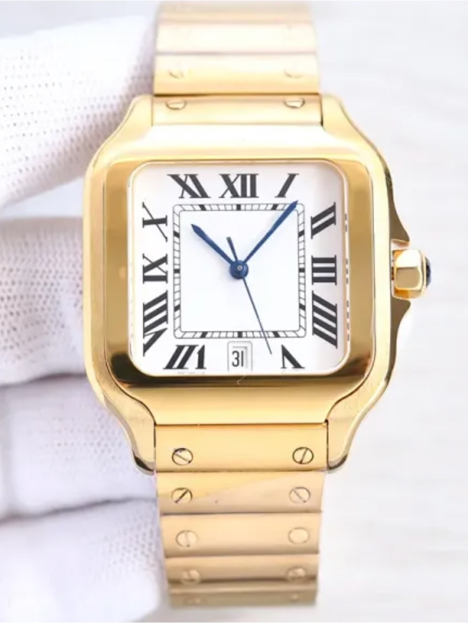 Luxury 39mm Mens Stainless Steel Watch Automatic Mechanical
